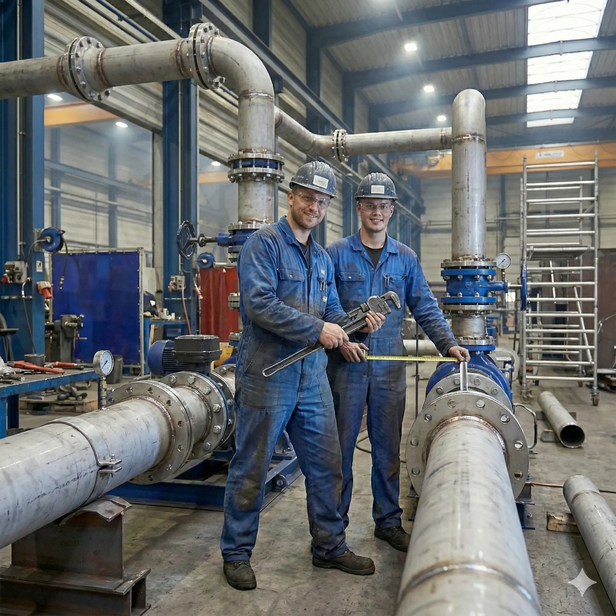 Anlage vor Rohrleitungen-solvius-pipeline